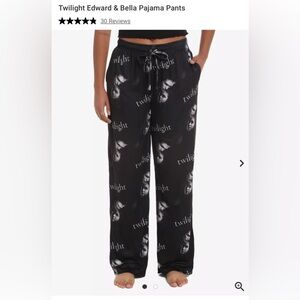 Hot Topic Bella & Edward Pajama Pants